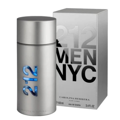 212 Men Carolina Herrera Para Hombre 100 ml - frasco y presentación
