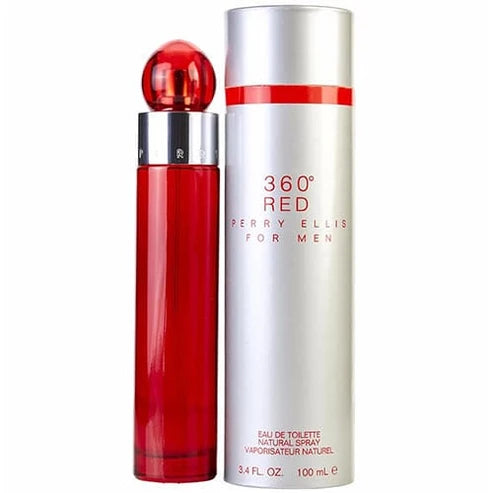 360° Red for Men Perry Ellis Para Hombre 100 ml - frasco y presentación
