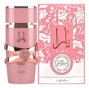 Yara Elixir Lattafa Para Mujer 100 ml - frasco y presentación
