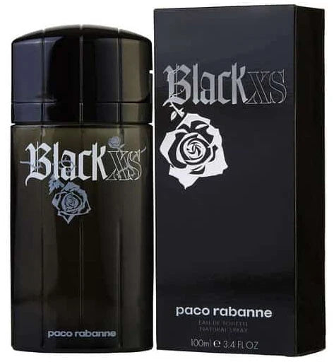 Black XS Rabanne Para Hombre 100 ml - frasco y presentación