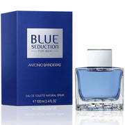 Blue Seduction Antonio Banderas Para Hombre 100 ml - frasco y presentación