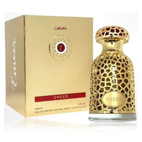 Emeer Lattafa Unisex 100 ml - frasco y presentación