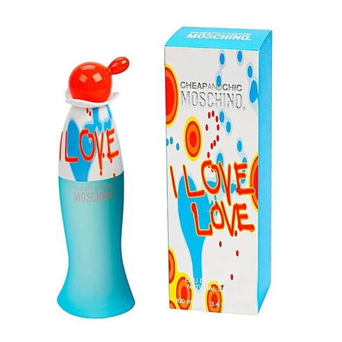 Cheap & Chic I Love Love Moschino Para Mujer 100 ml - frasco y presentación