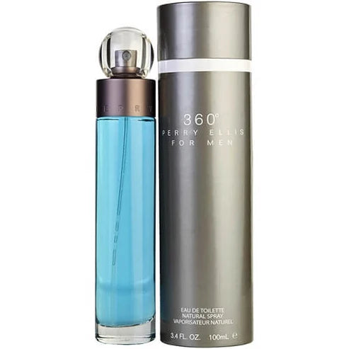 360° for Men Perry Ellis Para Hombre 100 ml - frasco y presentación