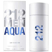 212 Men Aqua Carolina Herrera Para Hombre 100 ml - frasco y presentación