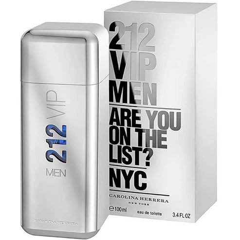 212 VIP Men Carolina Herrera Para Hombre 100 ml - frasco y presentación