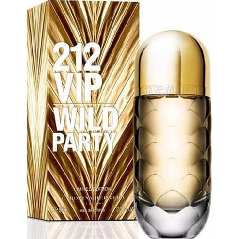 212 VIP Wild Party Carolina Herrera Para Mujer 80 ml - frasco y presentación