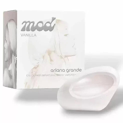 Mod Vanilla Ariana Grande Para Mujer 100 ml - frasco y presentación