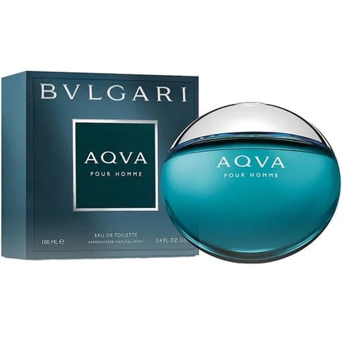 Aqva Pour Homme Bvlgari Para Hombre 100 ml - frasco y presentación