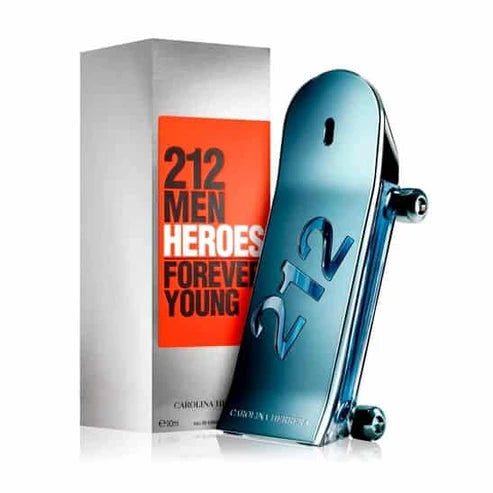 212 Heroes Carolina Herrera Para Hombre 100 ml - frasco y presentación