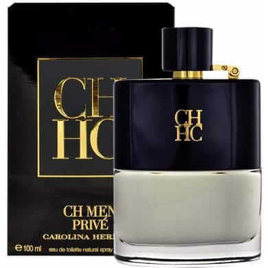 CH Men Prive Carolina Herrera Para Hombre 100 ml - frasco y presentación