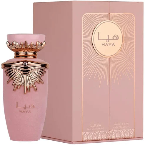 Haya Lattafa Para Mujer 100 ml - frasco y presentación