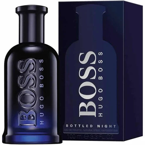 Boss Bottled Night Hugo Boss Para Hombre 100 ml - frasco y presentación