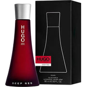 Deep Red Hugo Boss Para Mujer 90 ml - frasco y presentación