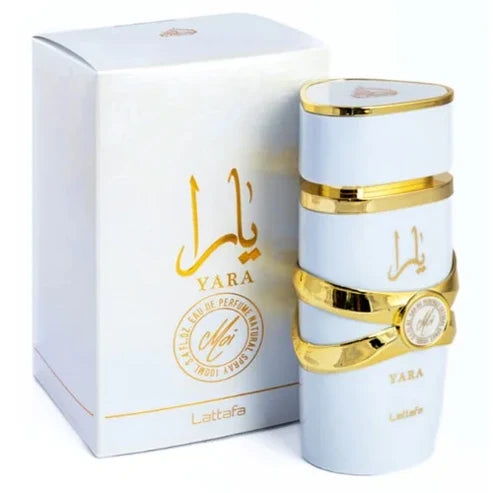 Yara Moi Lattafa Para Mujer 100 ml - frasco y presentación
