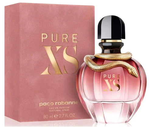Pure XS For Her Rabanne Para Mujer 80 ml - frasco y presentación
