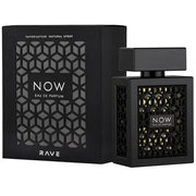 Now RAVE Para Hombre 100 ml - frasco y presentación