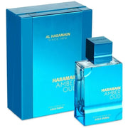 Amber Oud Aqua Dubai Al Haramain Unisex 100 ml - frasco y presentación