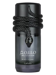 Musamam Black Intense Lattafa Unisex 100 ml - empaque del producto