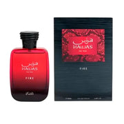 Hawas Fire Rasasi Unisex 100 ml - frasco y presentación