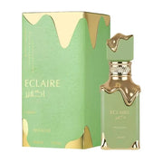 Eclaire Pistache Lattafa Unisex 100 ml - frasco y presentación