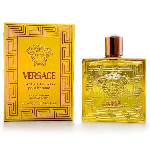 Eros Energy Versace Para Hombre 100 ml - frasco y presentación