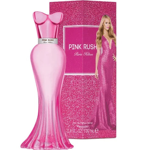 Pink Rush Paris Hilton Para Mujer 100 ml - frasco y presentación