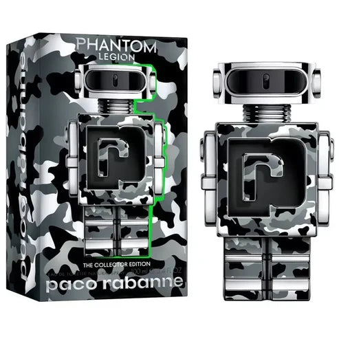 Phantom Legion Rabanne Para Hombre 100 ml - frasco y presentación