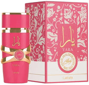 Yara Candy Lattafa Para Mujer 100 ml - frasco y presentación