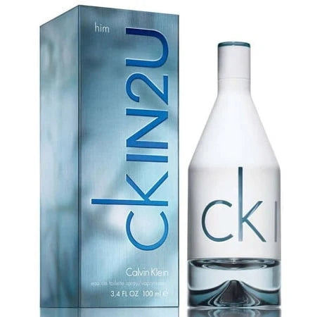 CK IN2U for Him Calvin Klein Para Hombre 100 ml - frasco y presentación