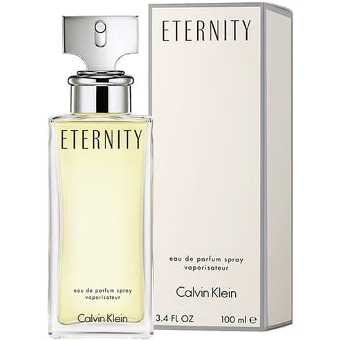 Eternity Calvin Klein Para Mujer 100 ml - frasco y presentación