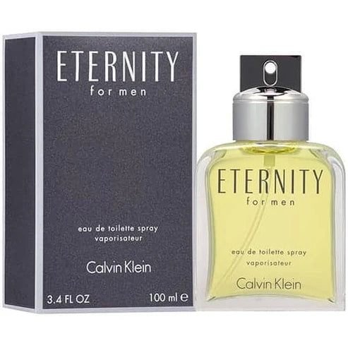 Eternity For Men Calvin Klein Para Hombre 100 ml - frasco y presentación