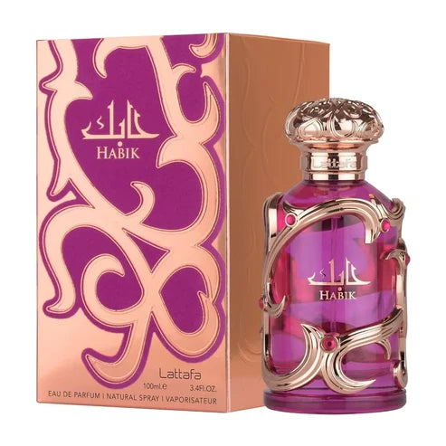 Habik For Women Lattafa Para Mujer 100 ml - frasco y presentación