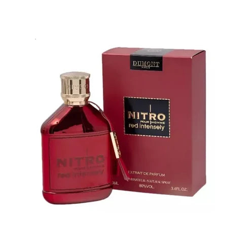 Nitro Red Intensely Dumont Para Hombre 100 ml - frasco y presentación