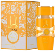 Yara Tous Lattafa Para Mujer 100 ml - frasco y presentación