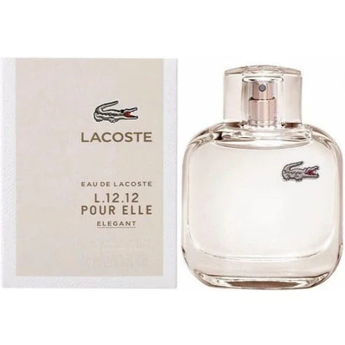 Lacoste L.12.12 Pour Elle Elegant Para Mujer 90 ml - frasco y presentación