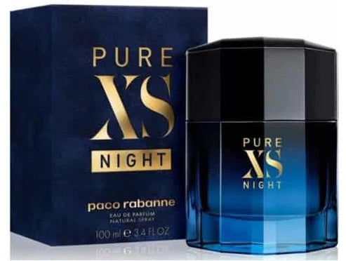 Pure XS Night Rabanne Para Hombre 100 ml - frasco y presentación