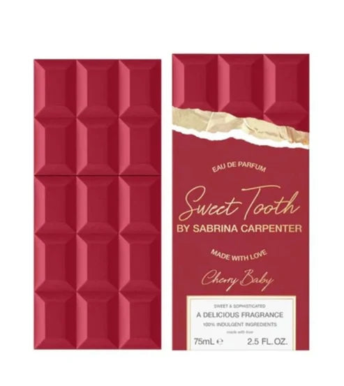 Sweet Tooth Cherry Baby Sabrina Carpenter Para Mujer 75 ml - frasco y presentación