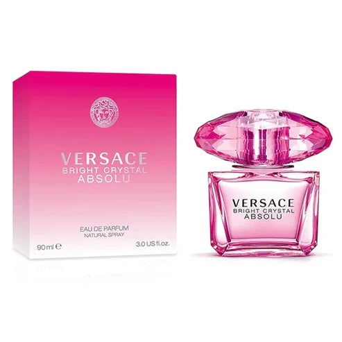 Bright Crystal Absolu Versace Para Mujer 90 ml - frasco y presentación