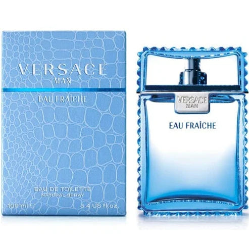 Versace Man Eau Fraiche Para Hombre 100 ml - frasco y presentación