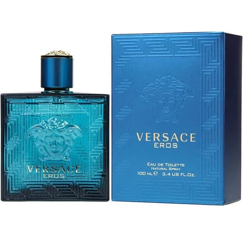 Eros Versace Para Hombre 100 ml - frasco y presentación