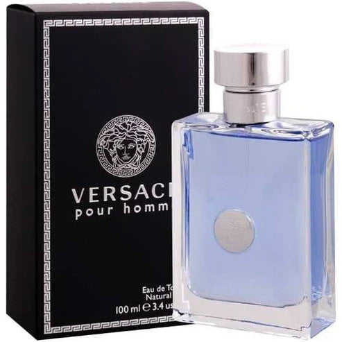 Versace Pour Homme Para Hombre 100 ml - frasco y presentación